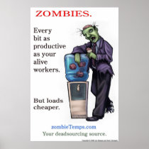 Zombie productivity poster