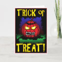 Zombie Pumpkin Cards card