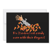 Zombie Question Custom Invitations