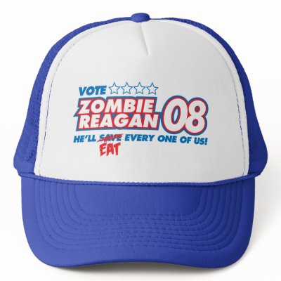 Zombie Reagan 08 Hat by buddywill