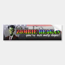 Zombie Reagan Bumper Sticker