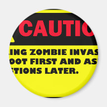ZOMBIE REFRIGERATOR MAGNETS