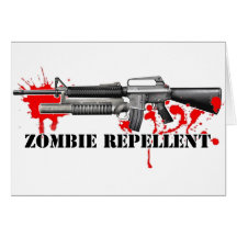 Zombie Repellent Greeting Cards