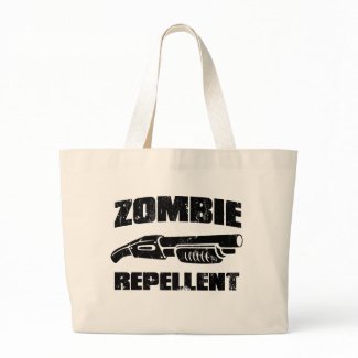zombie repellent - the shotgun zazzle_bag
