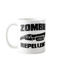 zombie repellent - the shotgun mugs