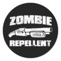 zombie repellent - the shotgun stickers by strk3 zombie repellent - the shotgun stickers