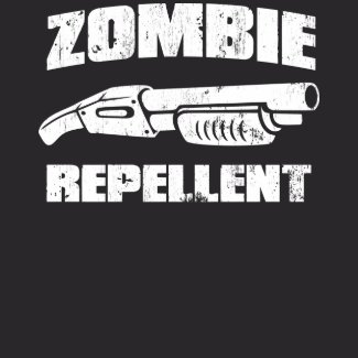 zombie repellent - the shotgun shirt