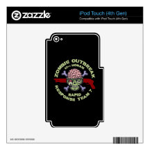 Zombie Response Team 7 iPod Touch 4G Skins