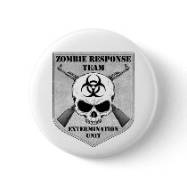 Zombie Response Team Pinback Button
