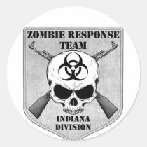 Zombie Response Team: Indiana Division stickers