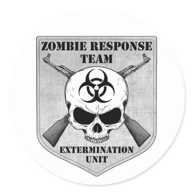 Zombie Response Team Round Sticker