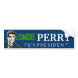Zombie Rick Perry For President Bumper Sticker