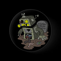 Zombie Robot Button