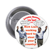 Zombie Romney - Button