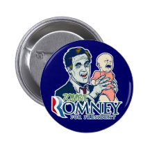 Zombie Romney for President  Button