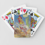 Zombie Rooster Chicken Halloween Art Cards playing cards