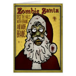 Zombie Santa Christmas Card