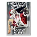 Zombie Santa Christmas Card