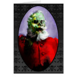 Zombie Santa Christmas Card cards
