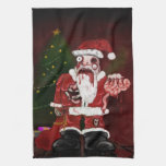 Zombie Santa Hand Towel