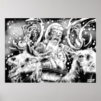 Zombie Santa Rides Out Poster