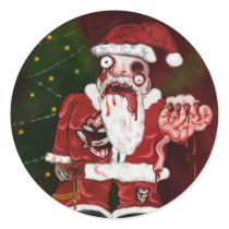 Zombie Santa Sticker