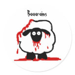 Zombie Sheep Stickers- Baaarains