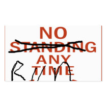 Zombie Sign, No Standing Anytime...Run Business Cards