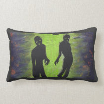 Zombie silhouette living dead horror art pillow pillows