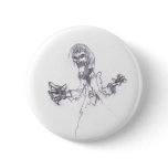 Zombie Sketch Pinback Buttons