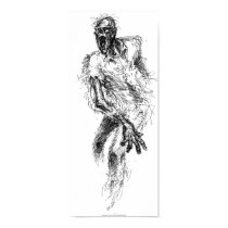 Zombie Sketch Poster Print