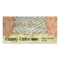 Zombie Skin Halloween PhotoCard Template