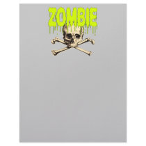 Zombie Skull - Green letterhead