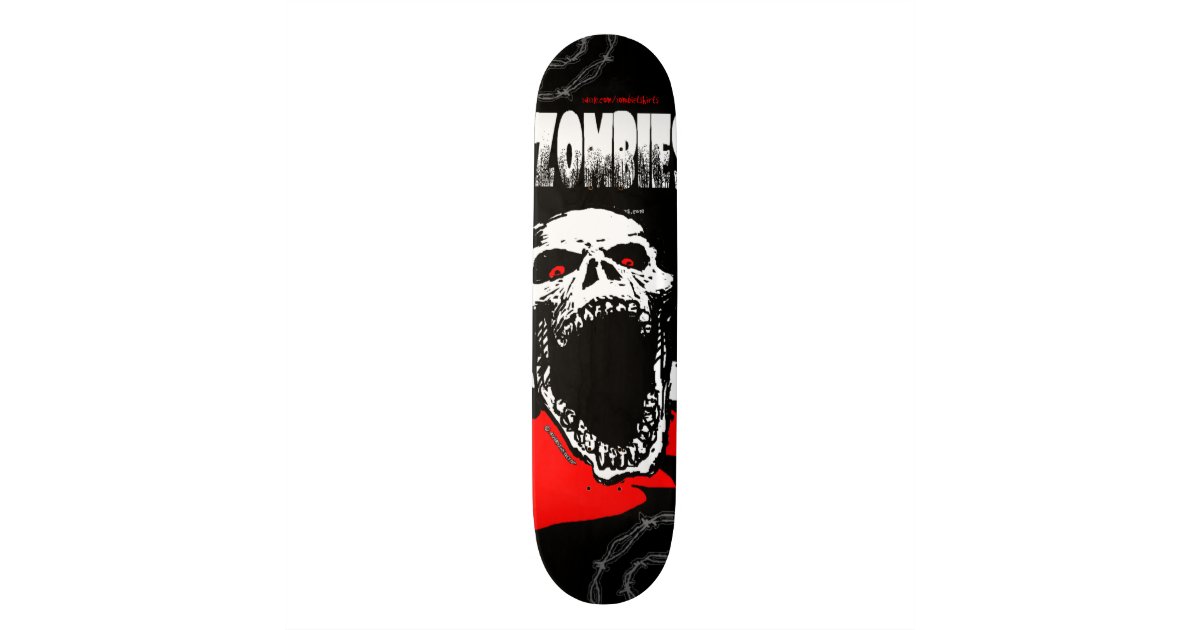 Zombie Skull Skateboard Zazzle