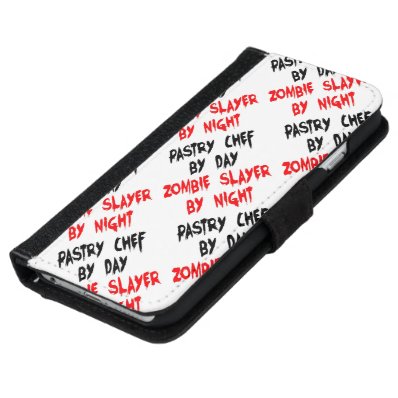 Zombie Slayer Pastry Chef iPhone 6/6S Wallet Case