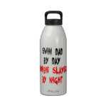 Zombie Slayer Swim Dad Reusable Water Bottles