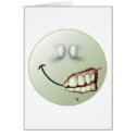 Zombie Smiley Face cards by tshirtmonkey Zombie Smiley Face cards