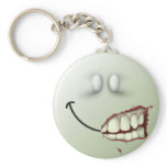 Zombie Smiley Face Keychain