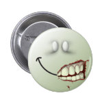 Zombie Smiley Face Pinback Buttons