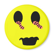 Zombie Smiley Magnet magnets