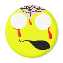 Zombie Smiley Magnet