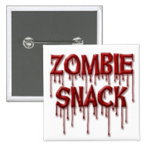 Zombie Snack Pinback Buttons