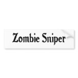 Zombie Sniper Bumper Sticker