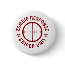 Zombie Sniper Pinback Buttons