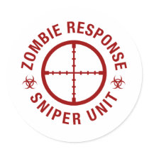Zombie Sniper Stickers