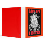 Zombie Snowman Back Off Binder