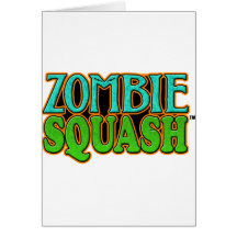 Zombie Squash TM logo Greeting Card