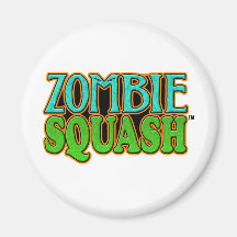 Zombie Squash TM logo Magnets