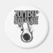Zombie Squash TM Refrigerator Magnet