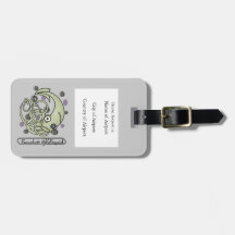 Zombie Squid Luggage Tag